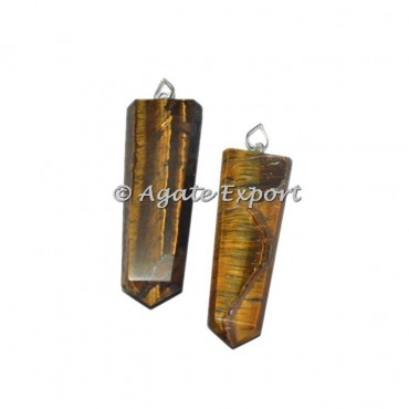 Tiger Eye Flat Pencil Pendants