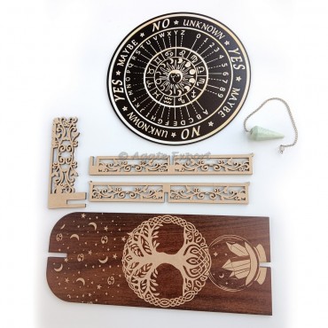 Tree of Life Pendulum Holder Divination board And Pendulum Set Awaken Your Cosmic Connection