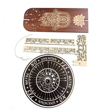 Hamsa Hand Protection Pendulum Holder Divination board And Pendulum Set Embrace Divine Guidance