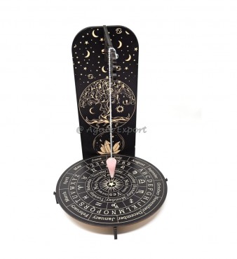 Tree of Life Sun And Moon Divination Board Pendulums Holder