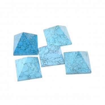 Synthetic Turquoise Pyramids