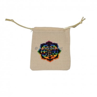 Shree Yantra Printed Pouch