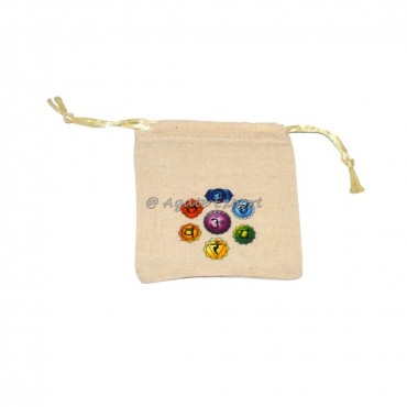 7 Chakra Printed Pouch