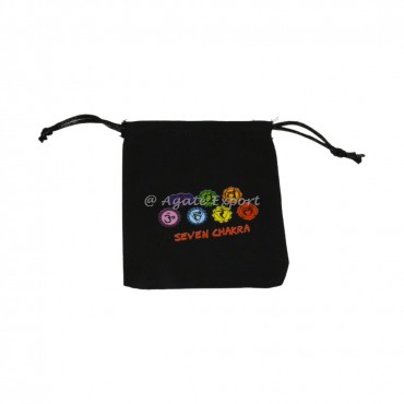 Seven Chakra Symbol Printed Pouch