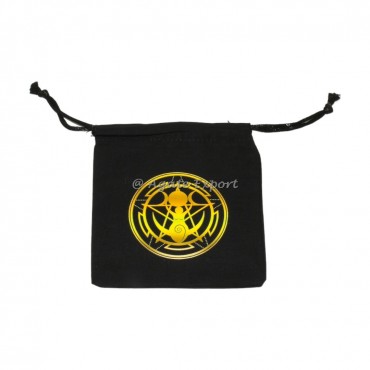 Goddess Golden Printed Pouch