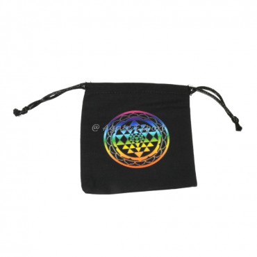 7 Chakra Shree Yantra printed pouch