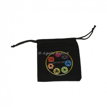 7 Chakra Printed Pouch Round