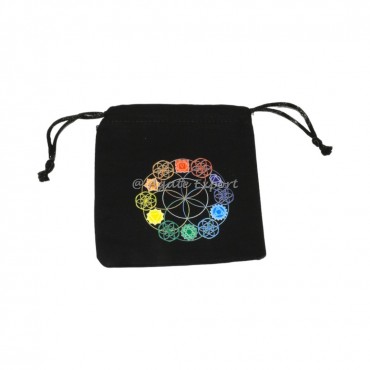 7 Chakra Printed Cotton Bag