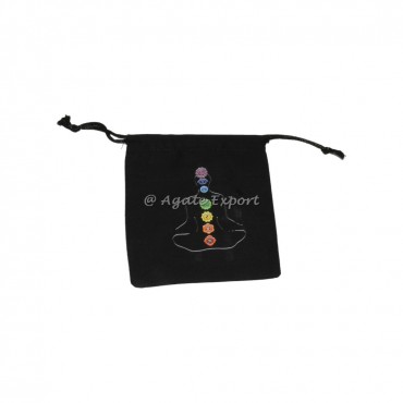 Buddha Black Cotton Bag