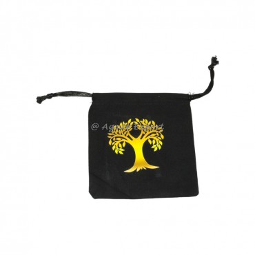 Tree Of Life Printed Cotton Pouch