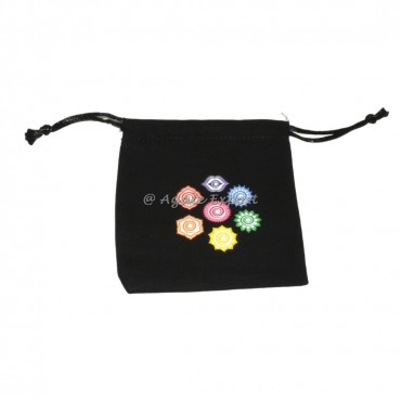 Chakra Symbol Printed Pouch