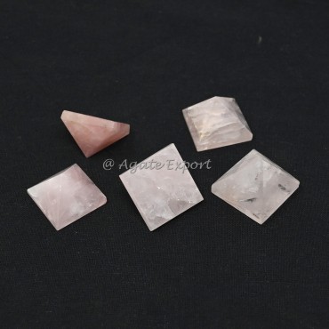 Rose Quartz Small Pyramids