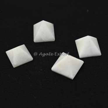 White Agate Small Pyramids