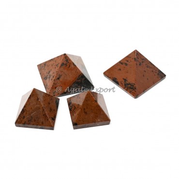 Mahogany Obsidian Small Pyramids