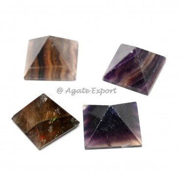 Multi Fluorite Small Pyramids