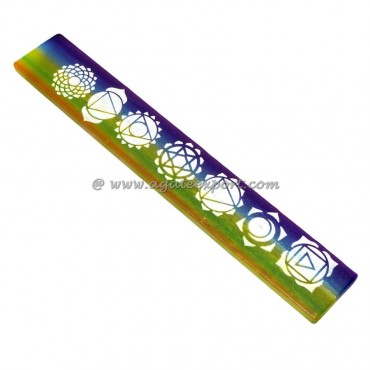 Selenite Engraved Chakra Wand