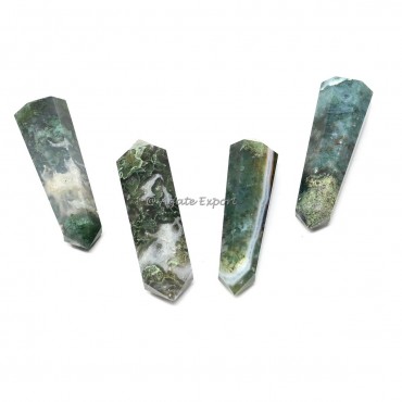 Moss Agate Double Terminated Point