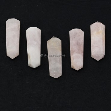 Rose Quartz Double Terminated Point