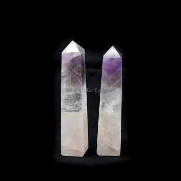 Crystal Rose Amethyst Bonded RAC Tower