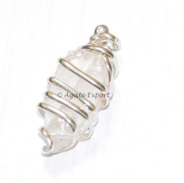 Crystal Quartz Wrap Pendant